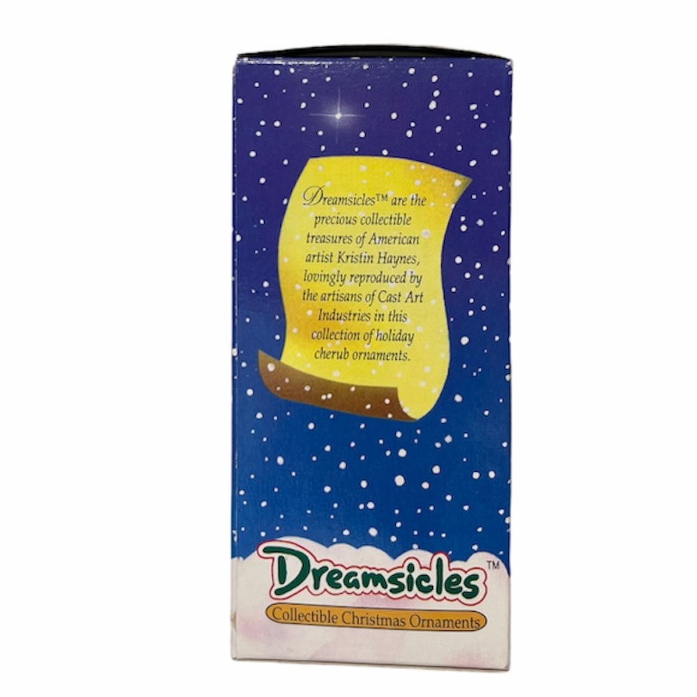 Vintage Christmas Ornament Dreamsicles Angel Lamb Cherub Rare 90s 1994 Cast Art - Picture 3 of 7